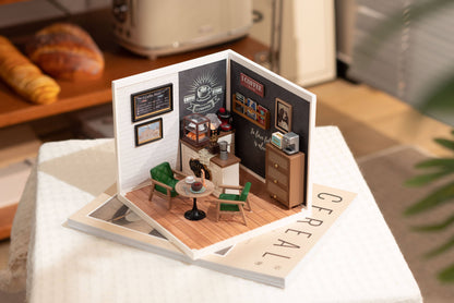 Hands Craft - DIY Miniature House Kit: Breezy Time Cafe