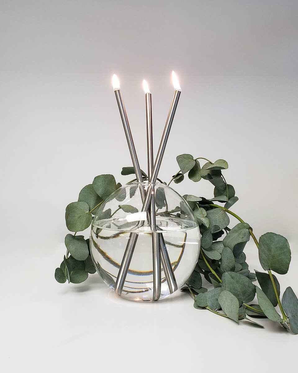 Neva Clear Vase for Everlasting Candles [x6 Vases]