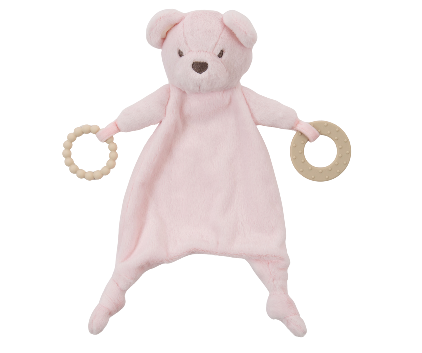 Bella the Pink Bear Teether Blankie