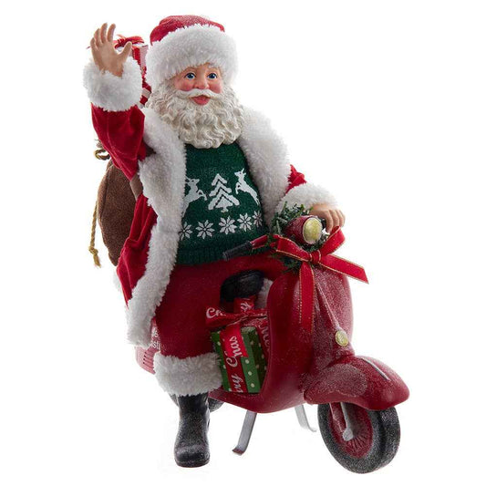 10"FABRICHE SANTA ON SCOOTER