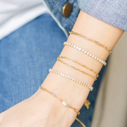 Pulsera de tenis con polea de 3 mm