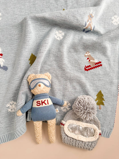 Benjamin Bear Ski Plushie | Baby Kids Toy Animal Fall Winter