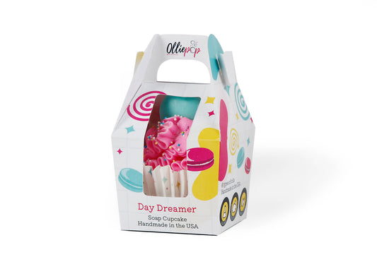 Handmade Day Dreamer Cupcake Soap (Peony Suede): Box