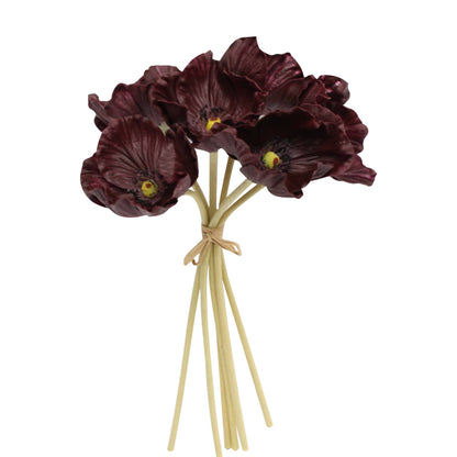 11" Real Touch Poppy-6 stems per bundle