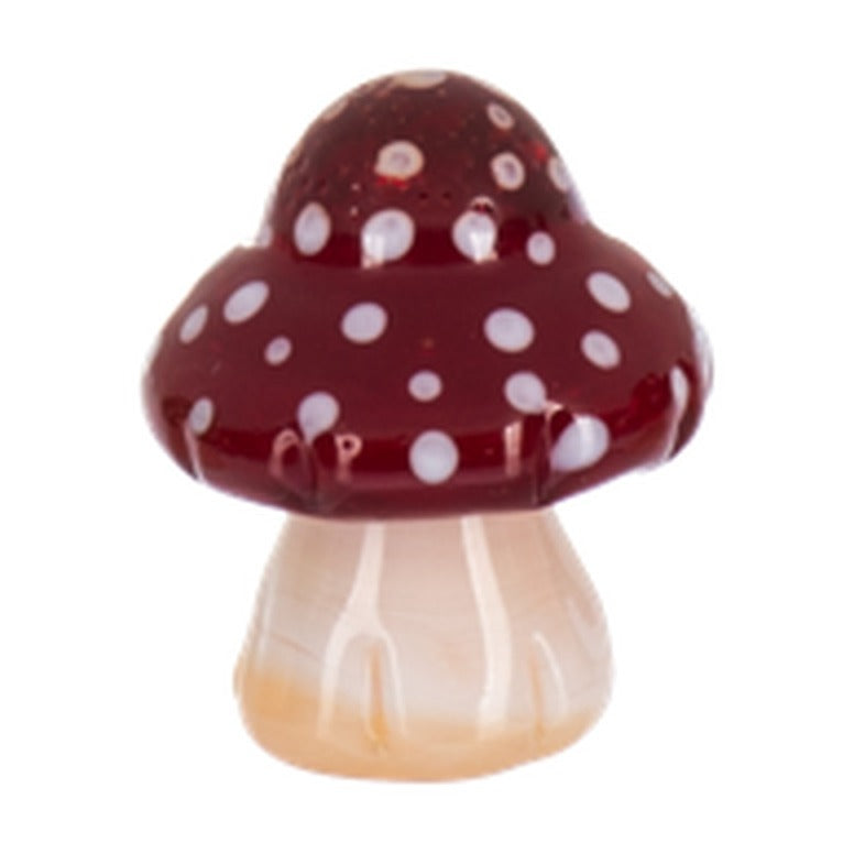Enchanted Mushroom Pocket Charm, Burgundy