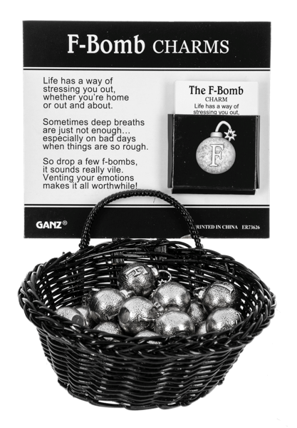 F-Bomb Charms in a Basket