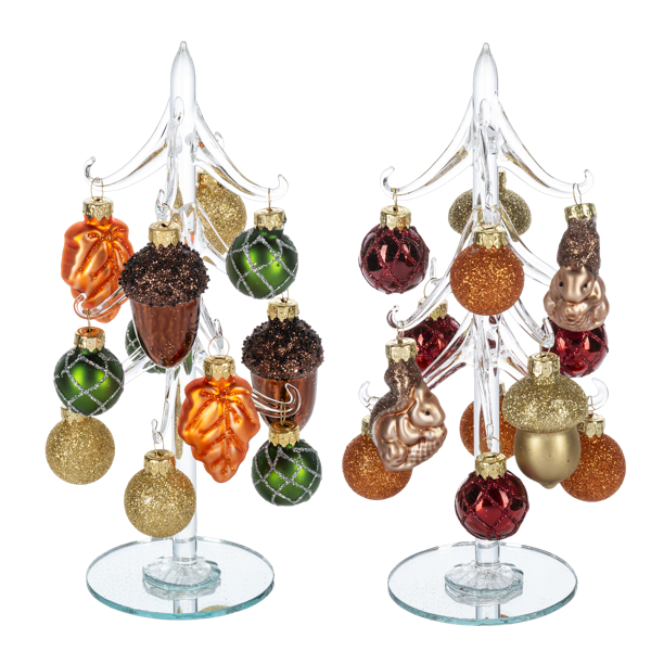 Autumn Tree with 12 Ornaments