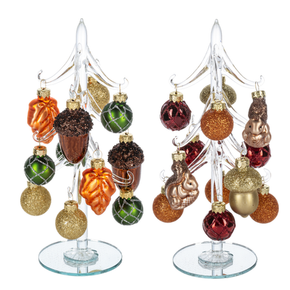 Autumn Tree with 12 Ornaments