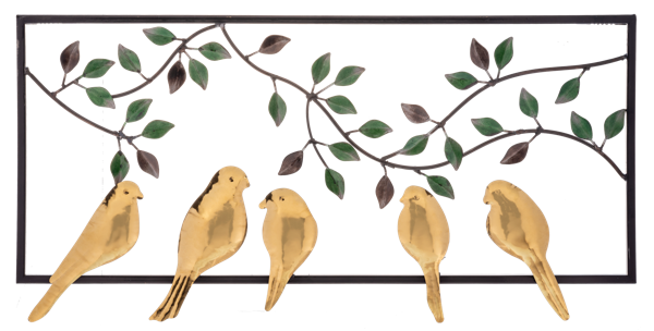 Family Tree Birds in Frame Wall Plaque