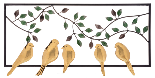 Family Tree Birds in Frame Wall Plaque