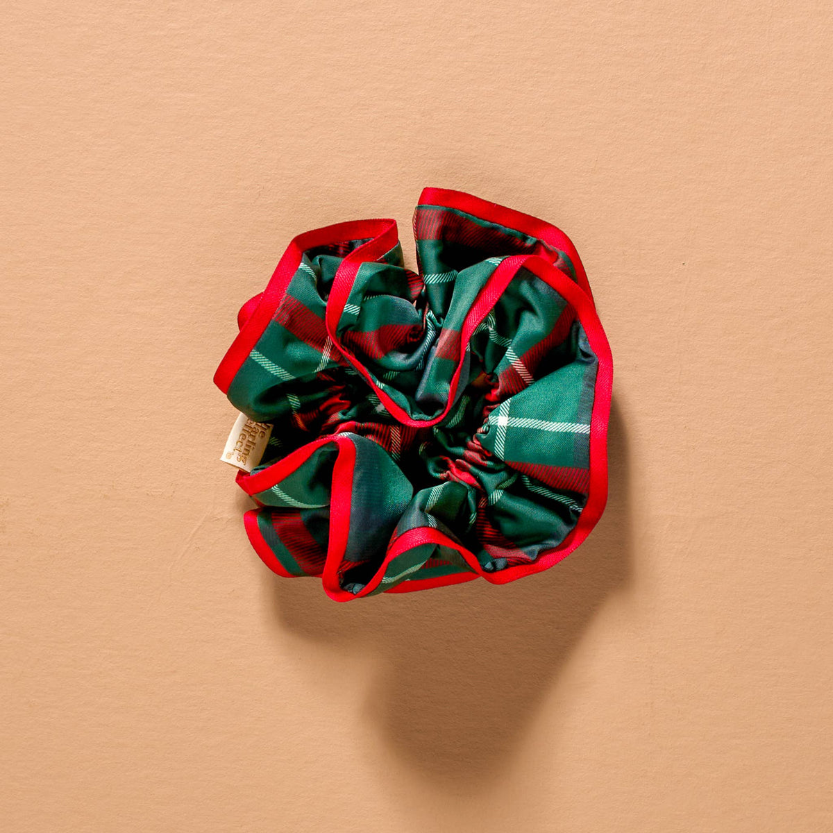 Ruffle Up Scrunchie-Evergreen Plaid