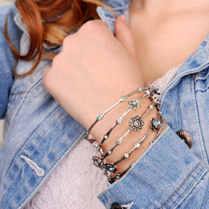 Joyería Sweet Romance - Juego de 5 pulseras retro BR720