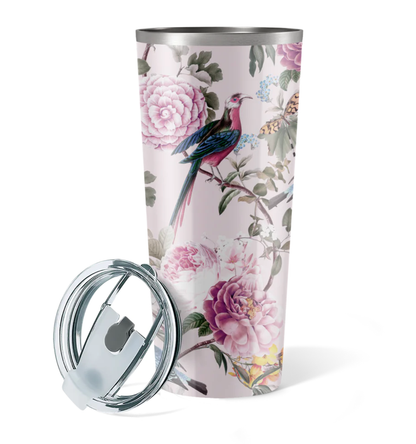Primavera | Bird Floral Gloss Insulated Drink Tumbler Primavera