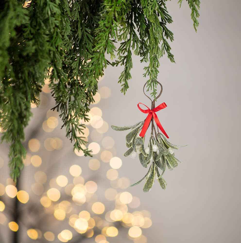 Small  Mistletoe Cluster-8"L