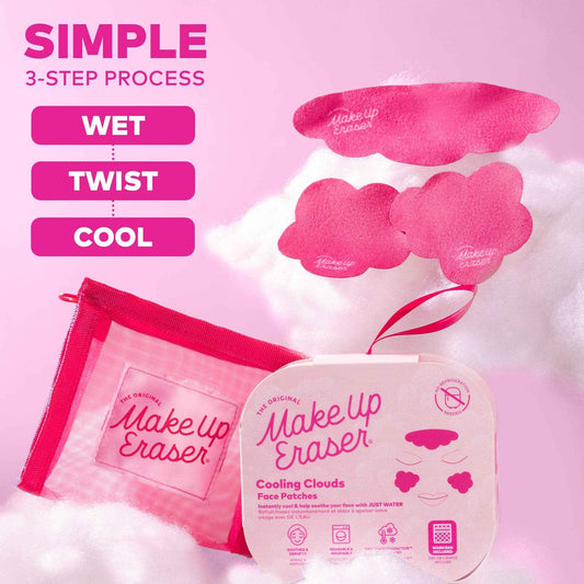 The Original MakeUp Eraser - Facial Cooling Clouds Reusable Patches | Instant Cooling