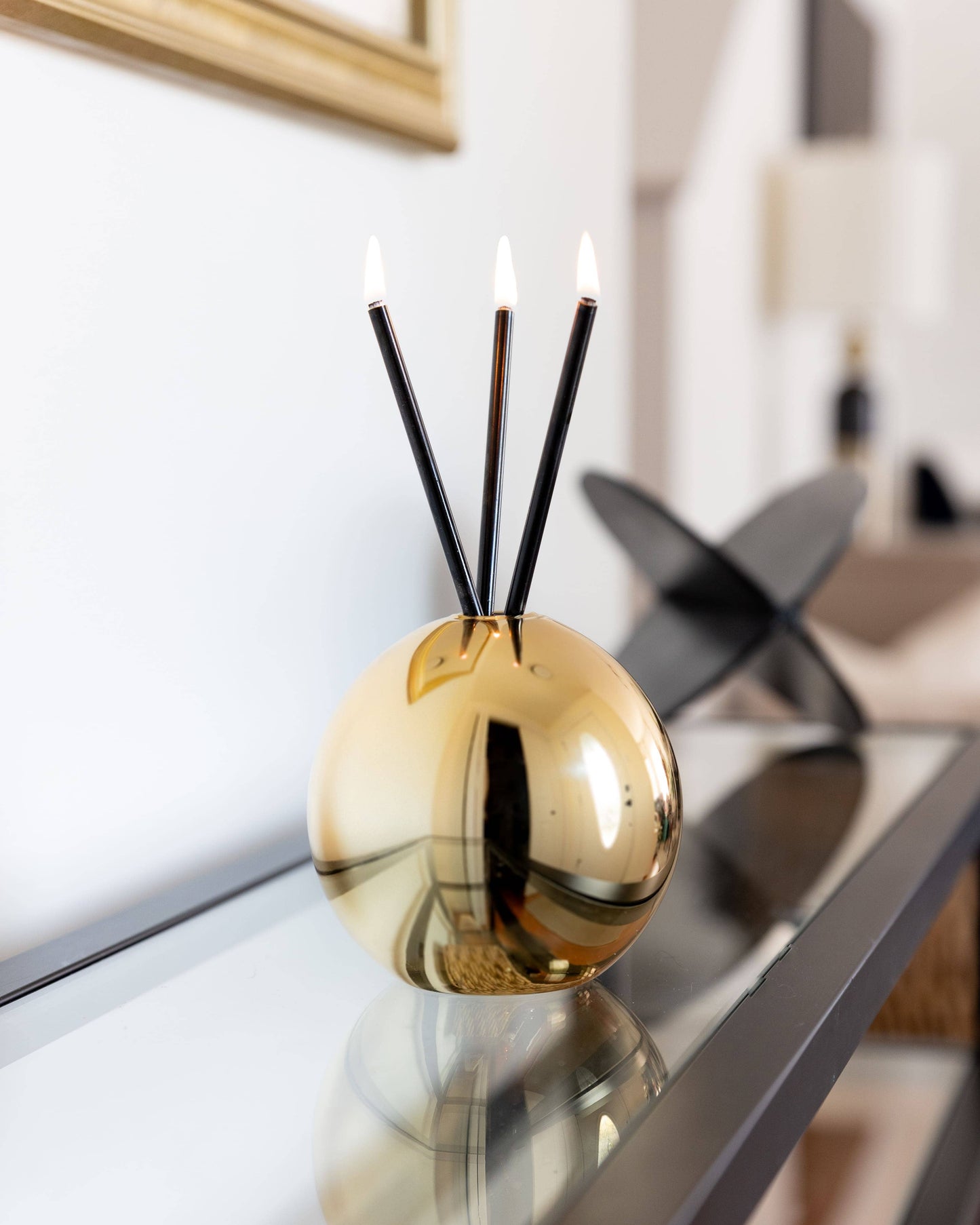 Neva Gold Metallic Vase for Everlasting Candles