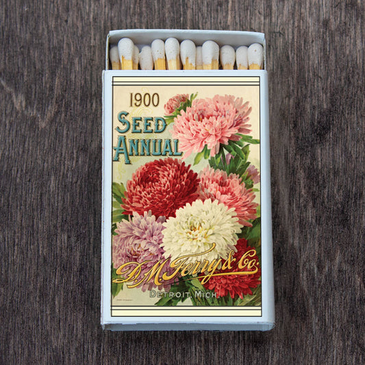 Flowers Seed Annual Matchbox •Decorative Matches