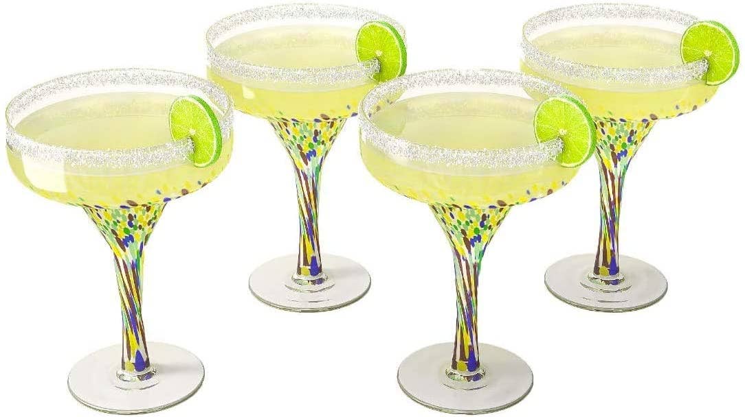 Hand Blown Margarita Glass