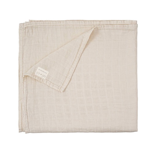 Bamboo Muslin Swaddle Blanket Vanilla Cream