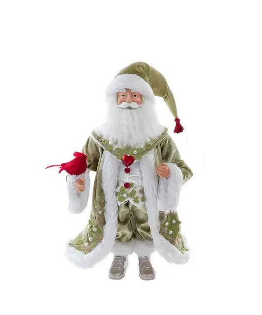 18" Mistletoe Kisses Santa Tablepiece