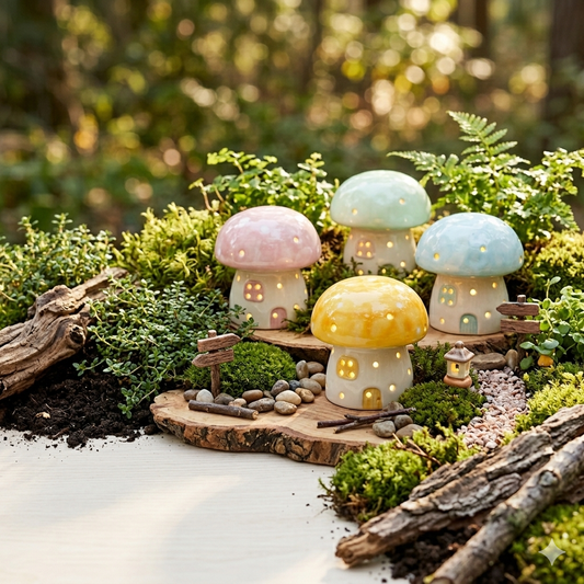 Ceramic Mushroom Decor-assorted-sold separately