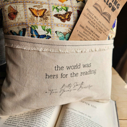 The World was Hers, Reading Pillow, Butterfly
