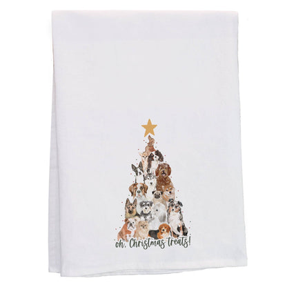 Christmas Treats Dogs - Tea Towels