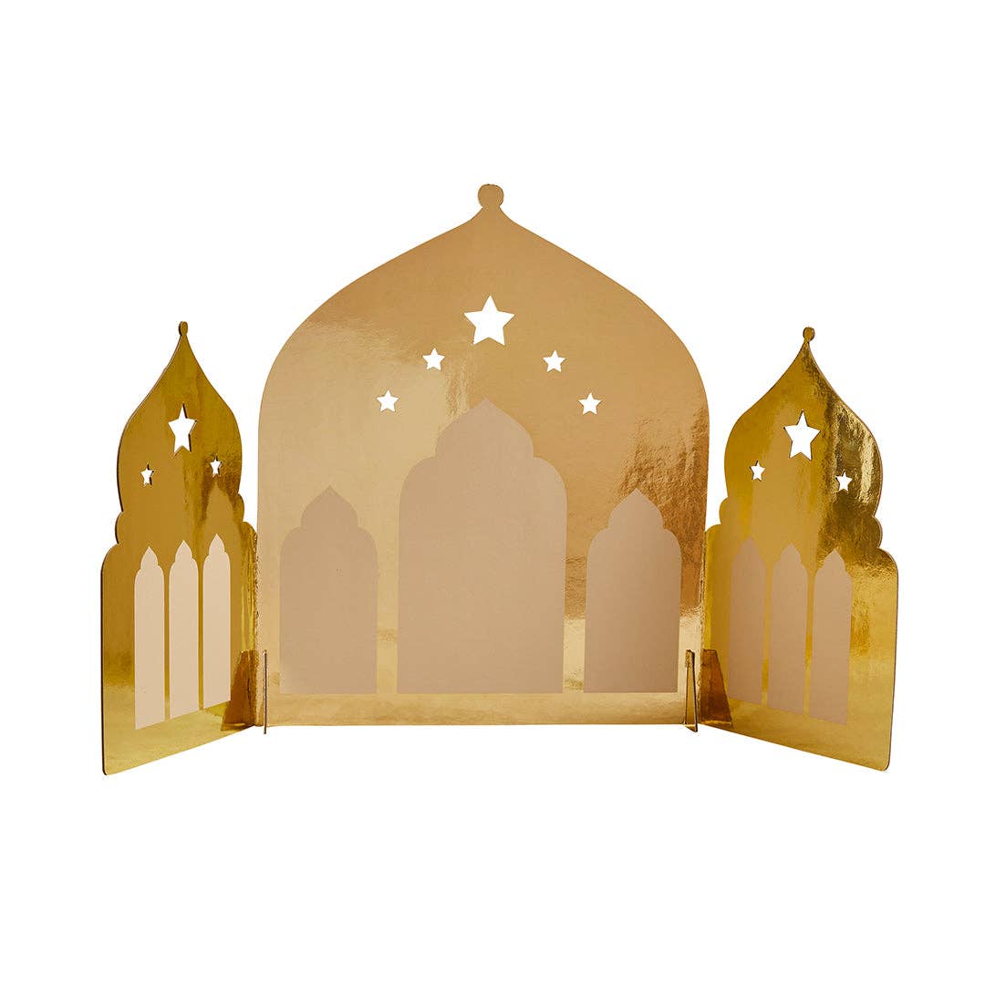 Gold Mosque Center Piece Decoration-Ramadan