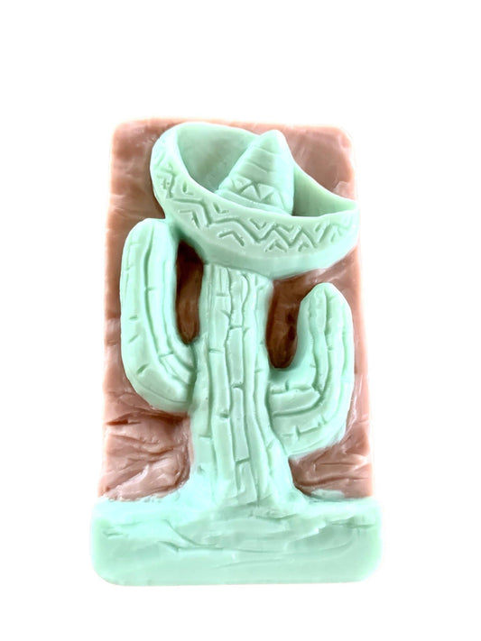 3D Cactus with Hat Bar of Soap
