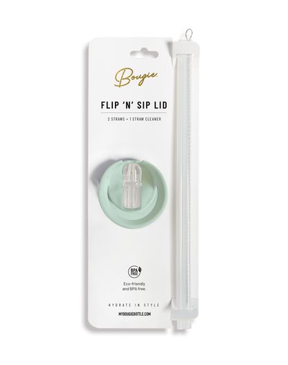 Replacement Flip ’N’ Sip Lid - Leak-Proof Handle with Straws