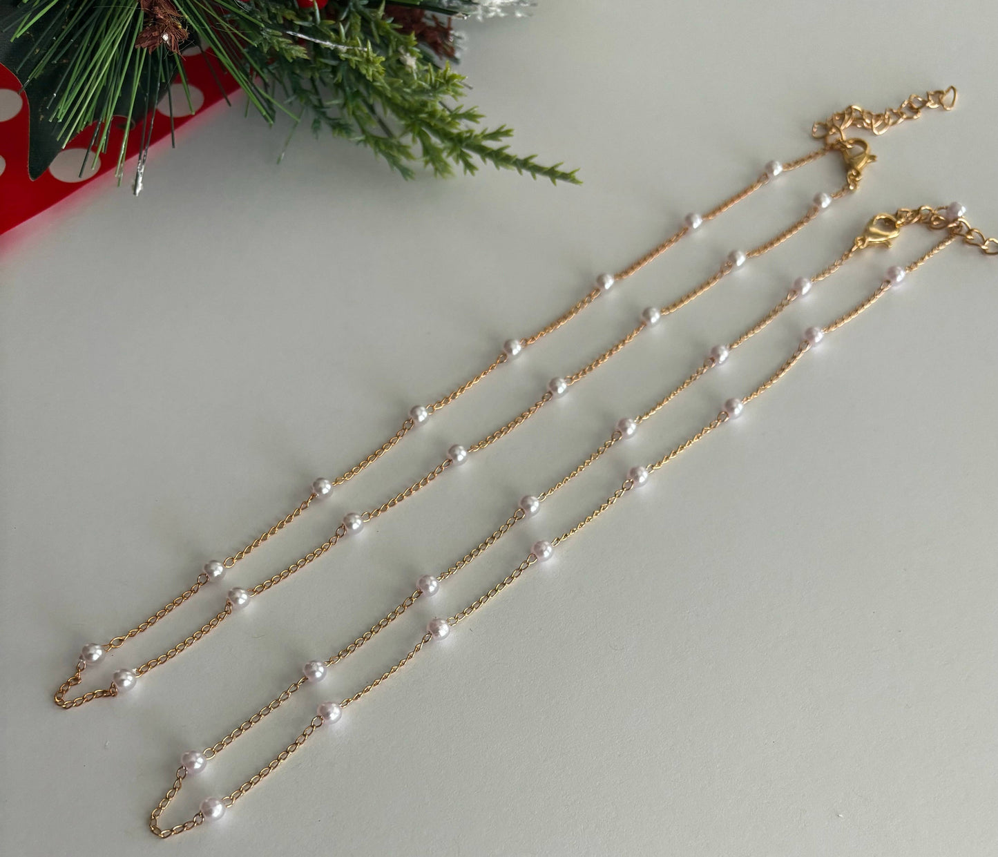 Merry Christmas Pearl Necklace
