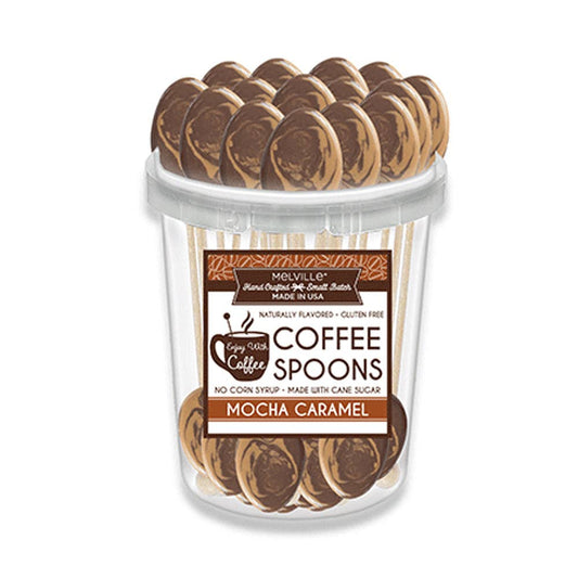 Melville Candy Company - Cucharas de café con sabor a moca y caramelo