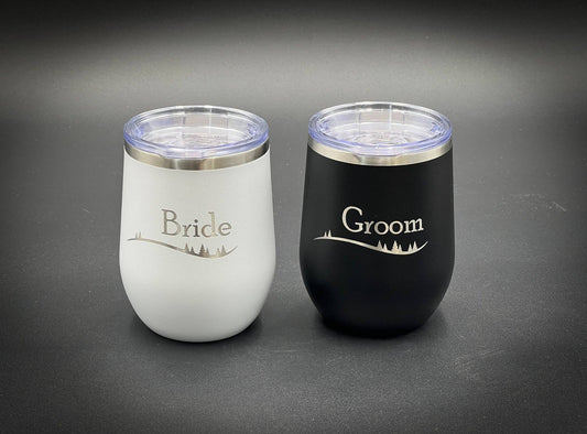 Bride and Groom *SET*- 12 oz Insulated Wine Tumble