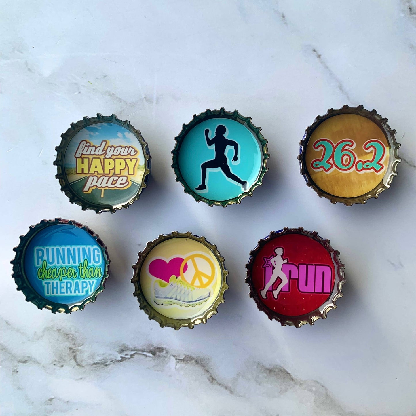 Running Magnets - Spring decor. Handmade & Eco-friendly