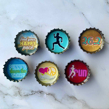 Running Magnets - Spring decor. Handmade & Eco-friendly
