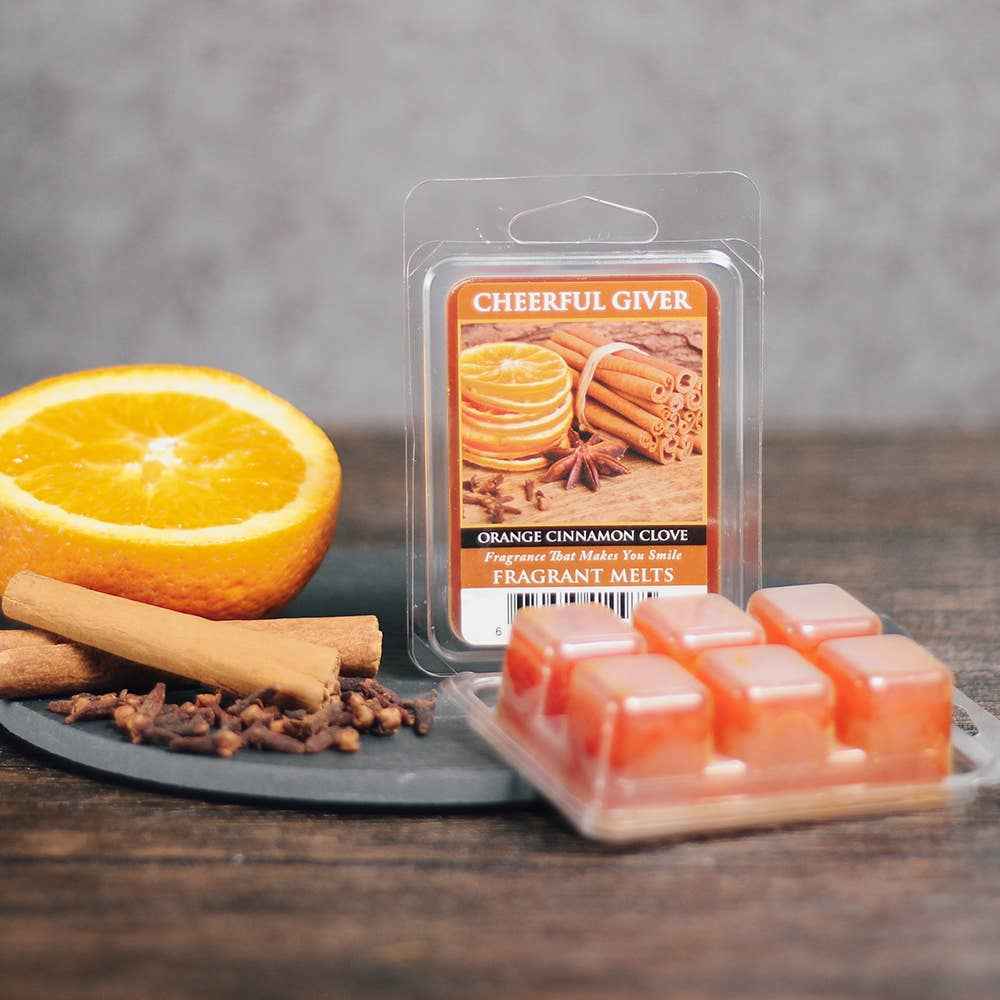 Orange Cinnamon Clove – Scented Wax Melts 8-Pack