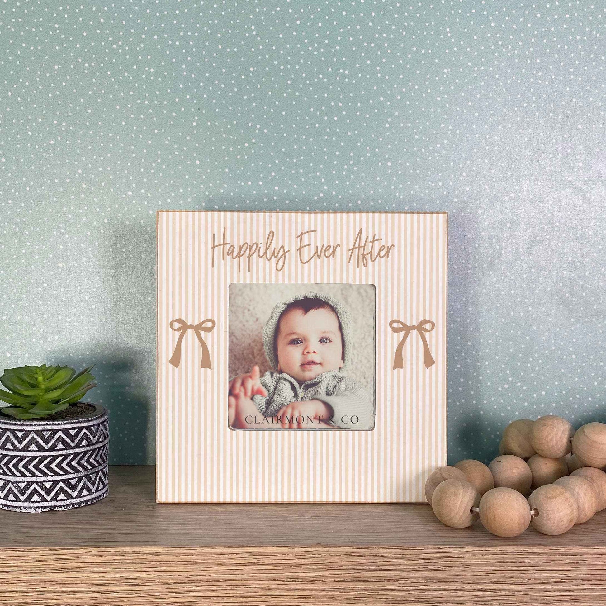 Square Picture Frame - Bride | Wedding Gift | Bachelorette: White / Regular