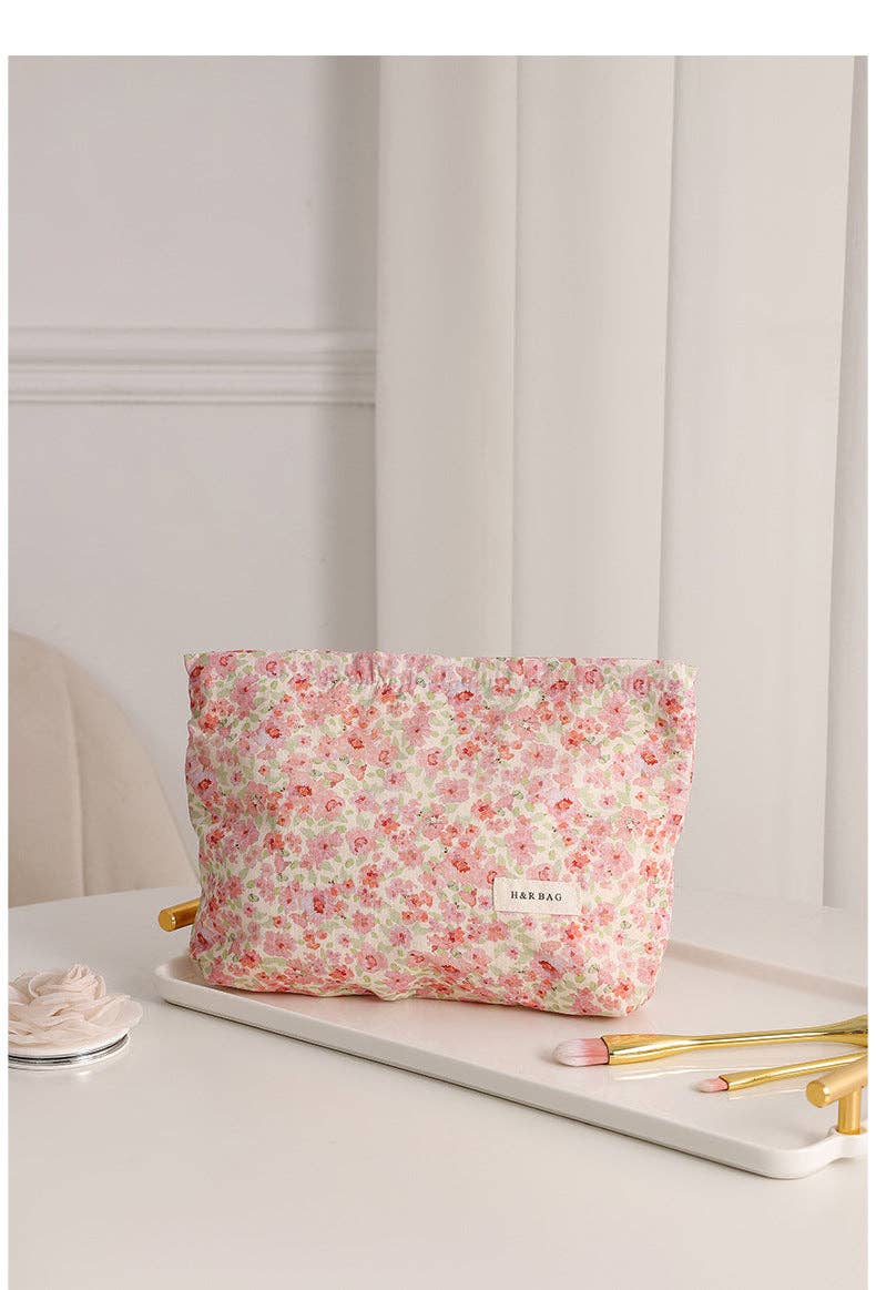 Neceser con estampado floral sencillo y dulce DPB1008