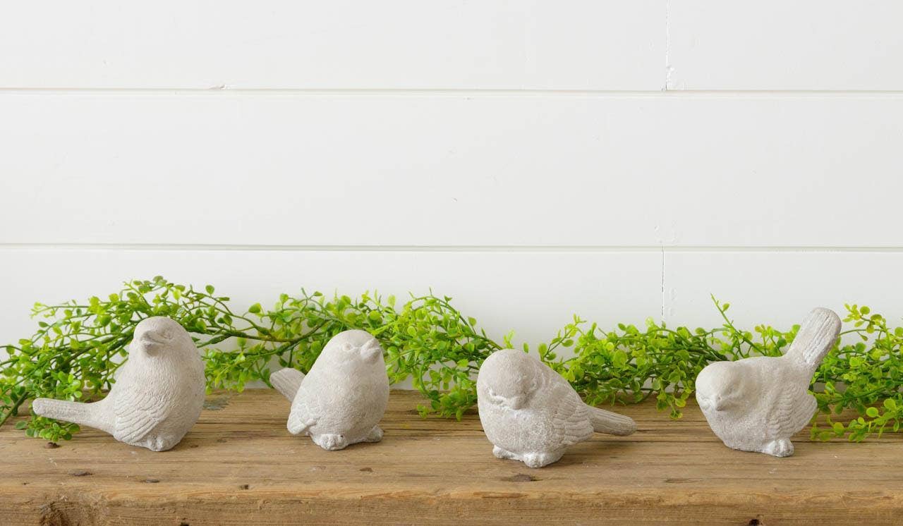 Cement Bird Figurines - sold separately