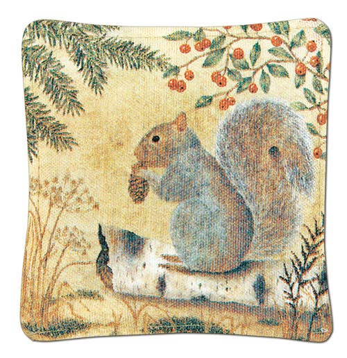 Single Spiced Mug Mat  Squirrel
