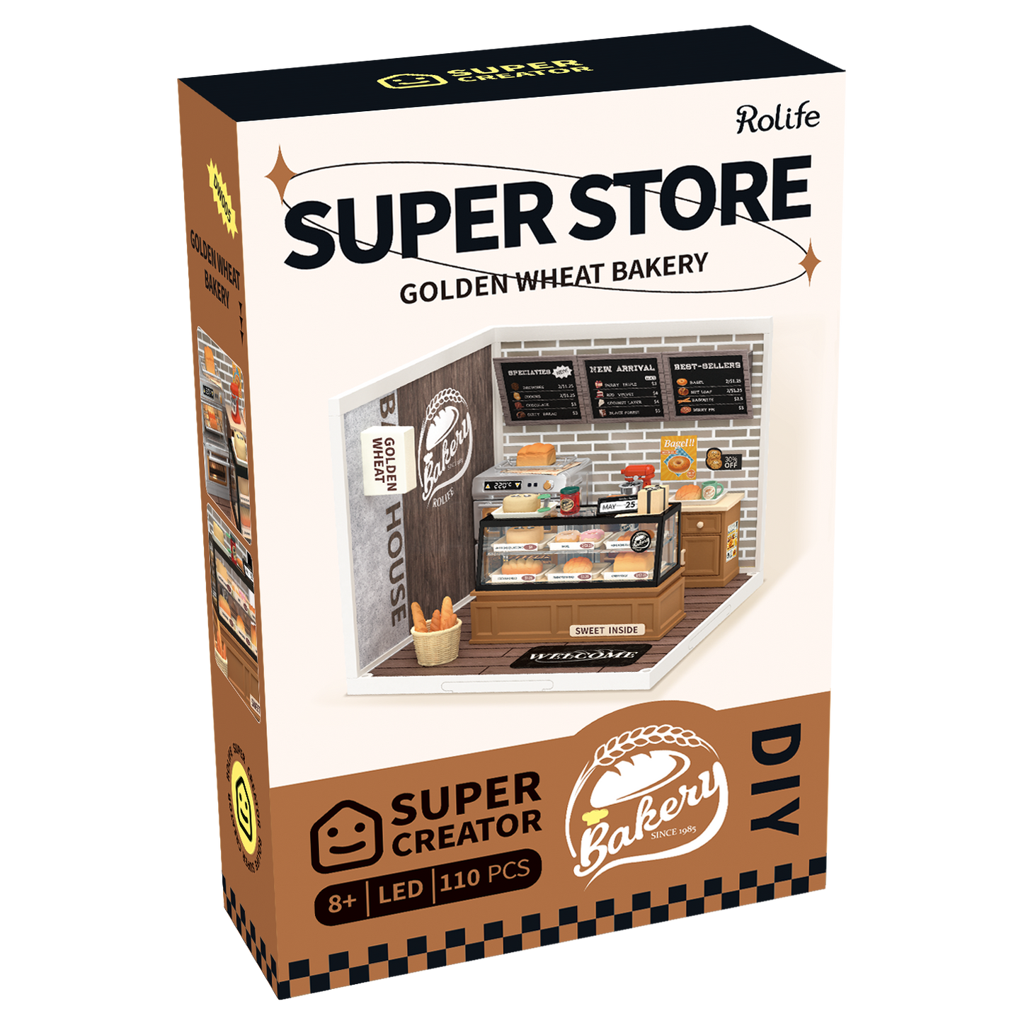 Hands Craft - DIY Miniature House Kit: Golden Wheat Bakery