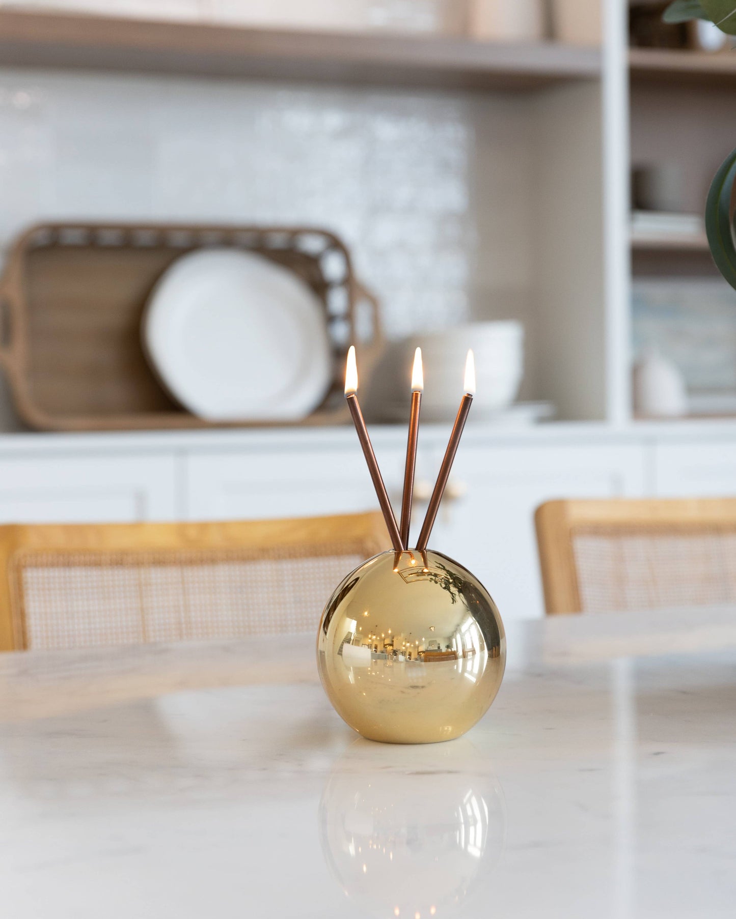 Neva Gold Metallic Vase for Everlasting Candles