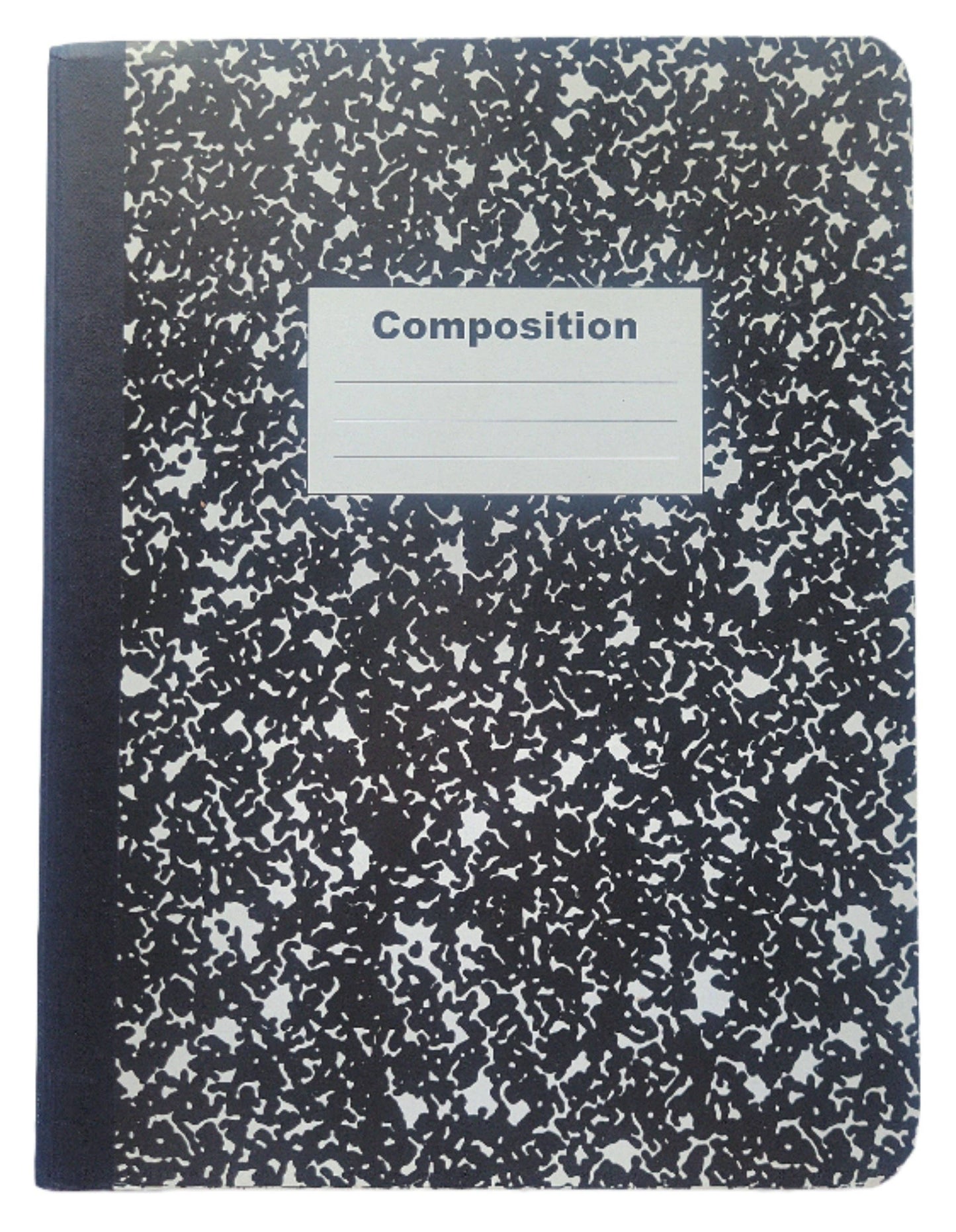 Fabric Covered Hardcover Notebook Composition Book Cover - Blue Swirls & Flowers