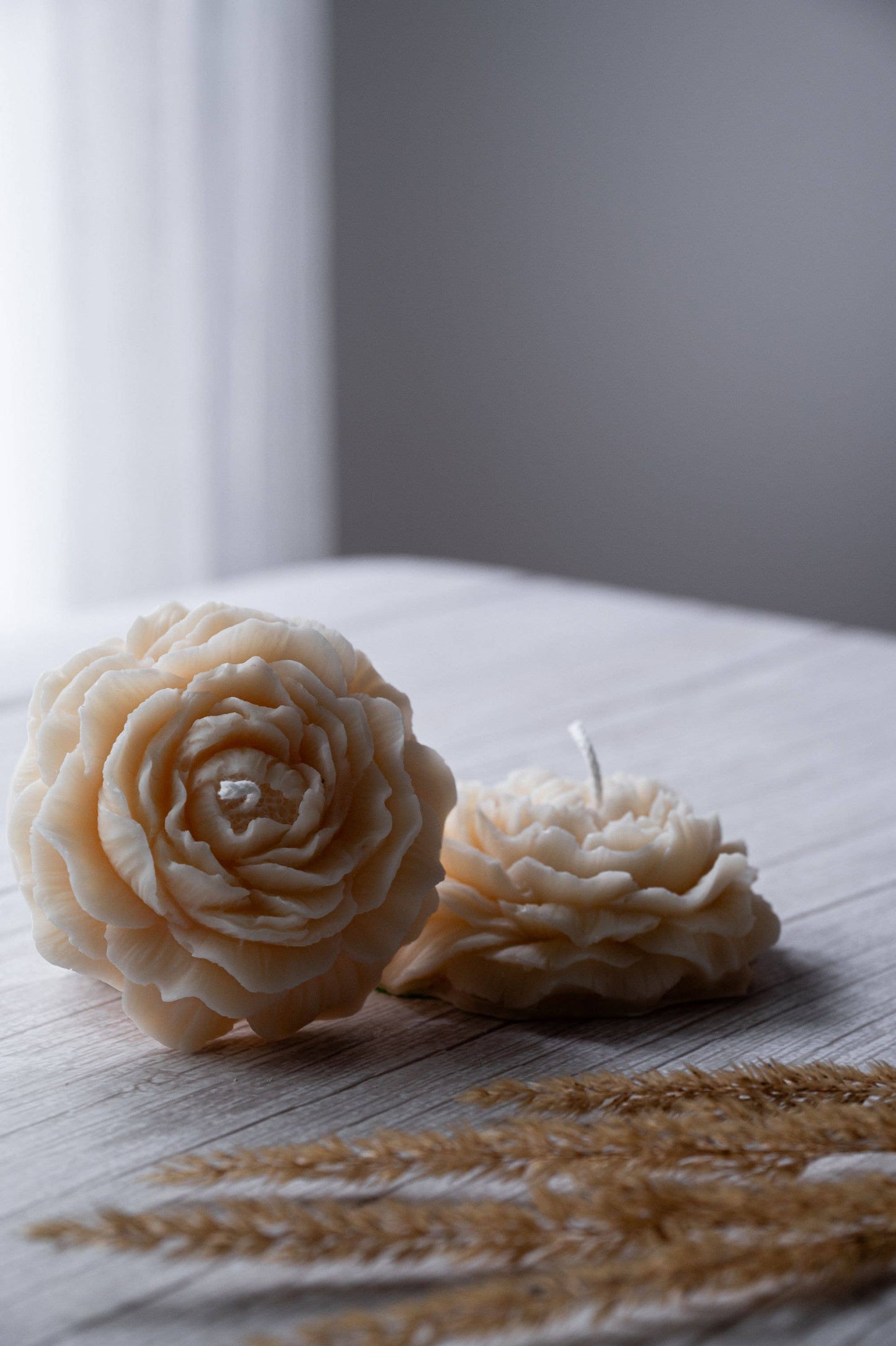 Vela de flor de peonía