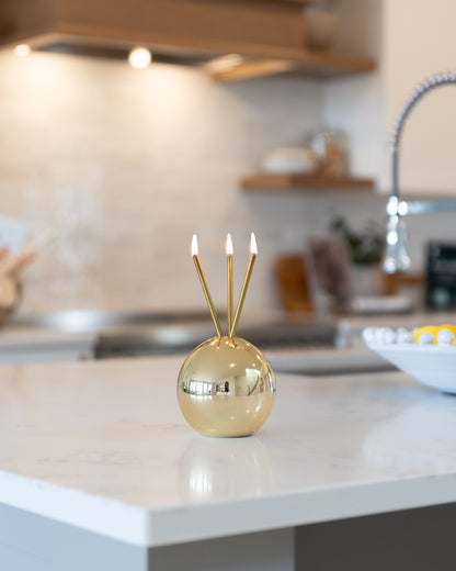 Neva Gold Metallic Vase for Everlasting Candles