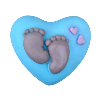 Heart and Newborn Baby Feet Soap Favors