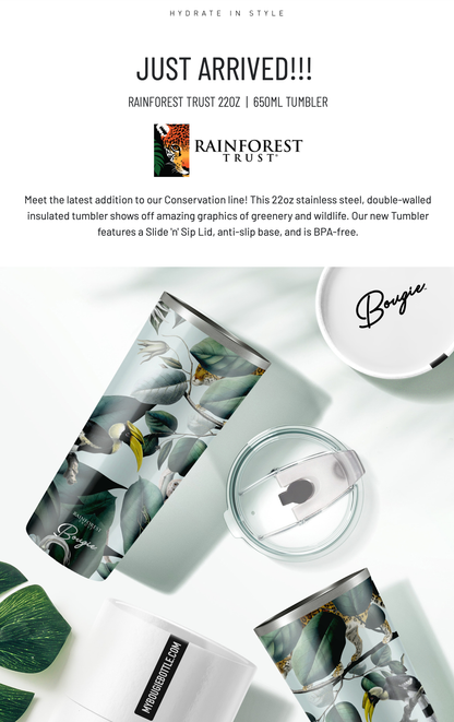 Rainforest Trust | Zoo Animal Insulated Tumbler 22oz