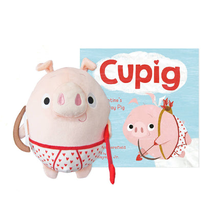 Cupig 9.5" Plush Pig & Hardcover Book Set SOLD SEPARATELY