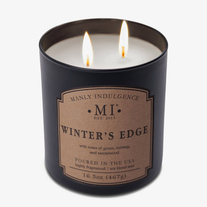 Manly Indulgence Classic+ Winter's Edge, 2 Wick, 16.5 oz