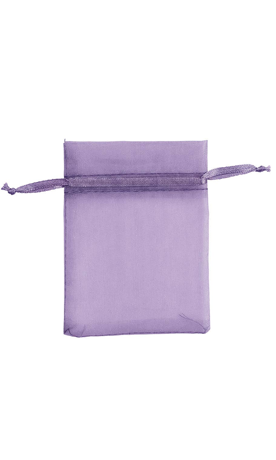 Organza Drawstring Pouch: White / Pack of 10 / 2" x 3"